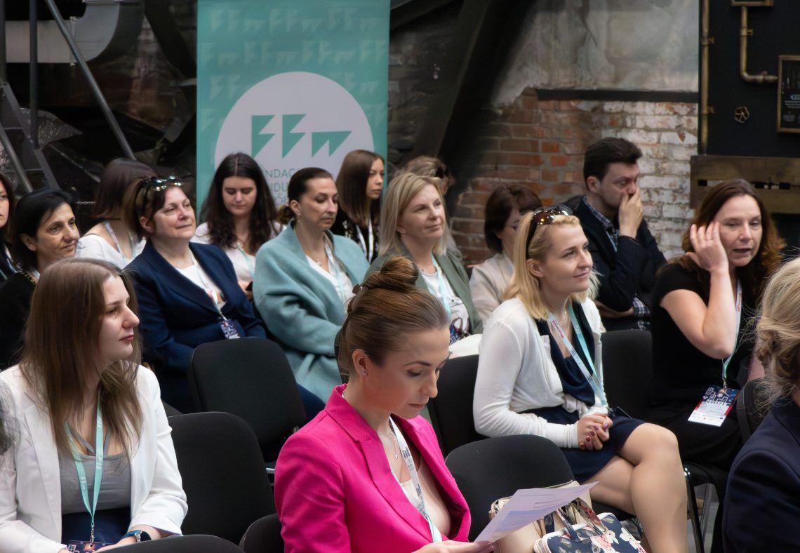 Zdjęcie publiczności Demo Day śląskiej Przestrzeni Innowacji.