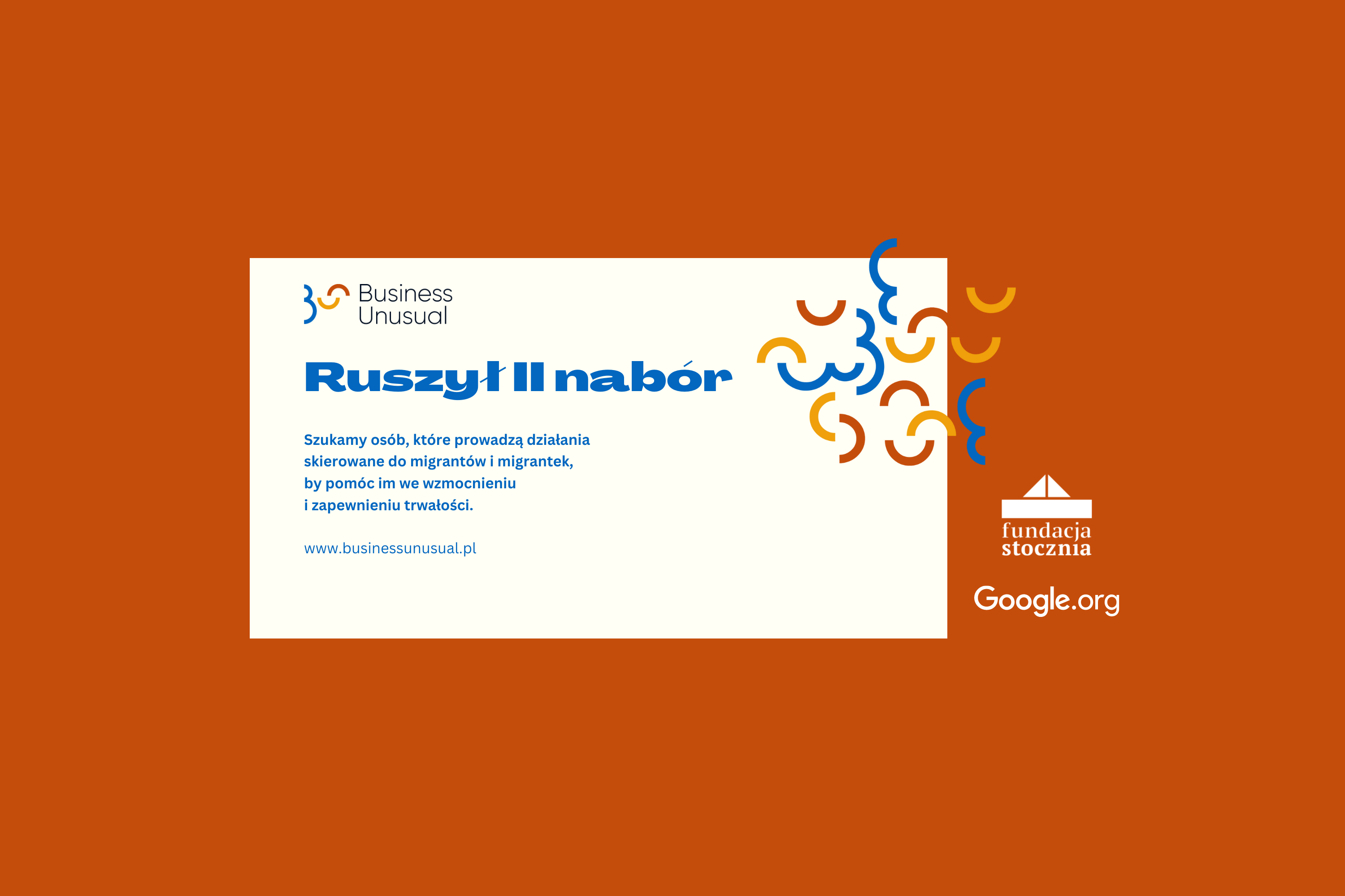 Ruszył II nabór do programu Business Unusual. Szukamy osób, które prowadzą działania skierowane do migrantów i migrantek, by pomóc im we wzmocnieniu i zapewnieniu trwałości.